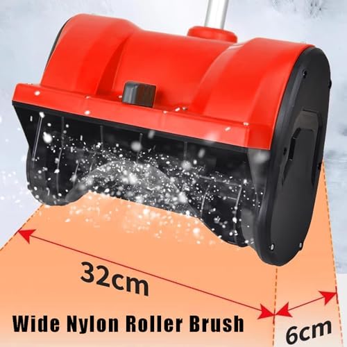 Electric Snow Shovel, Cordless Snow Blower,with 2 Battery, Small Snowplow,Outdoor Snow Clearing Tool,for School Roads