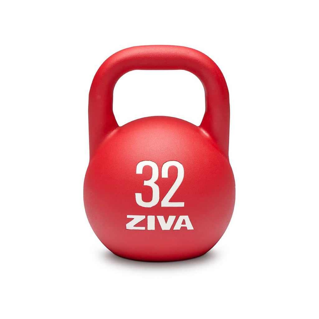 Steel Competition Kettlebells by Steve Cotter - Hard-Wearing Crack-Resistant Powder Surface Coating, 34mm Steel Handle with Non-Slip Super Textured Powder Coating Grip - Avail 6kg - 32kg
