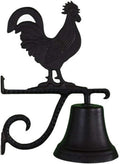 Montague Metal Products Cast Bell with Black Rooster