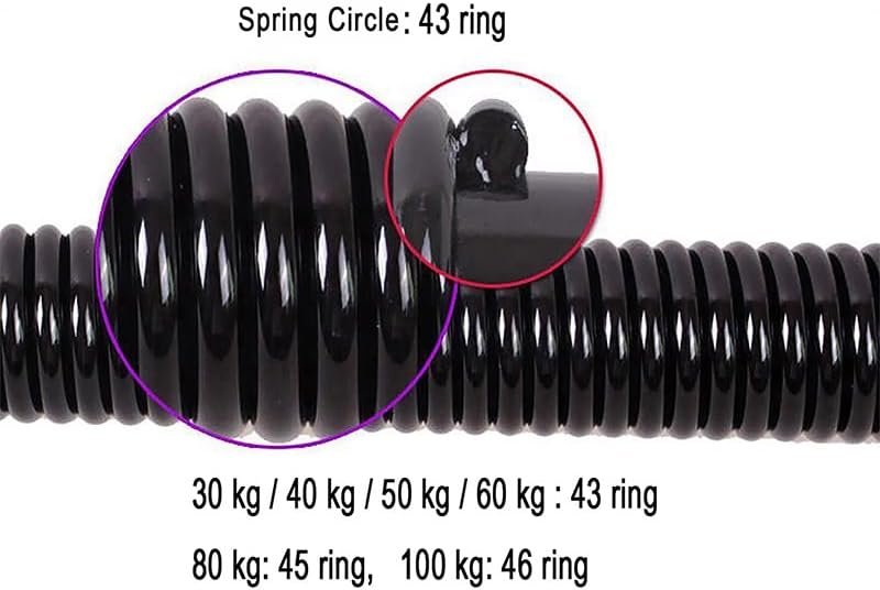 HAOYING Power Twister Bar Arm Shoulder Upper Body Chest Builder Strengthener Spring Exercise Bicep Blaster 20 kg - 110 kg