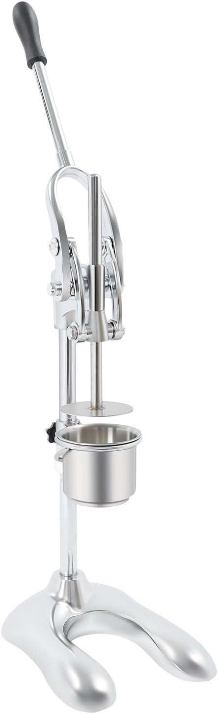 Stainless Steel Manual French Fry Press, Long Potato Cutter for Homemade Fries, Heavy Duty Fry Squeezer for Kitchen, Easy Clean Tool for Home Cooks and Fry Lovers