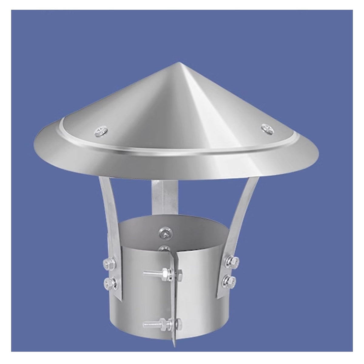 304 Galvanized Rain Cap,universal chimney cap,Roof Rain Cap,galvanized rain cap,stove pipe chimney cap for vent,rooftop exhaust vent cap,vent pipe cap for roof ( Size : D28cm*50cm/11.02in*19.69in )