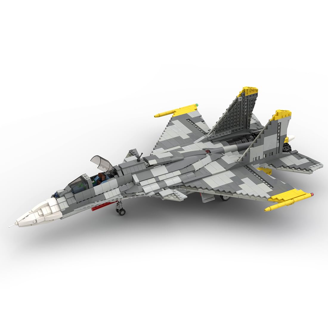Military Fighter Series Model Block Set, Mikoyan MiG-29 Aircraft Model MOC Building Blocks Set, Creative Construction Toy for Adults (1191PCS), 49 x 32 x 13cm, D62CU38VF63916XJNMF