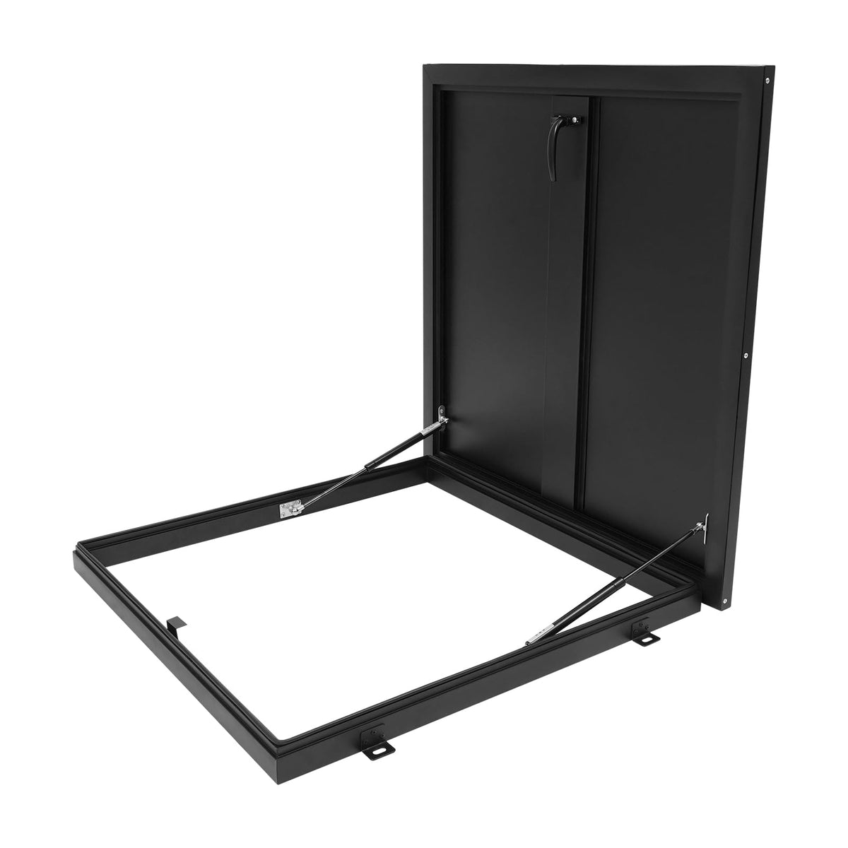 Roof Hatch, Galvanized Powder Coated Steel Roof Hatch Roof Steel Security Door Roof Access Hatch (19.7" L x 19.7" W White)