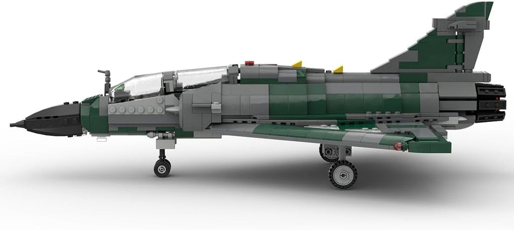 Military Fighter Series Model Block Set, MIRAGE 2000 D Aircraft Model MOC Building Blocks Set, Creative Construction Toy for Adults (1269PCS), AXR3G3R391638P5FCZV6T