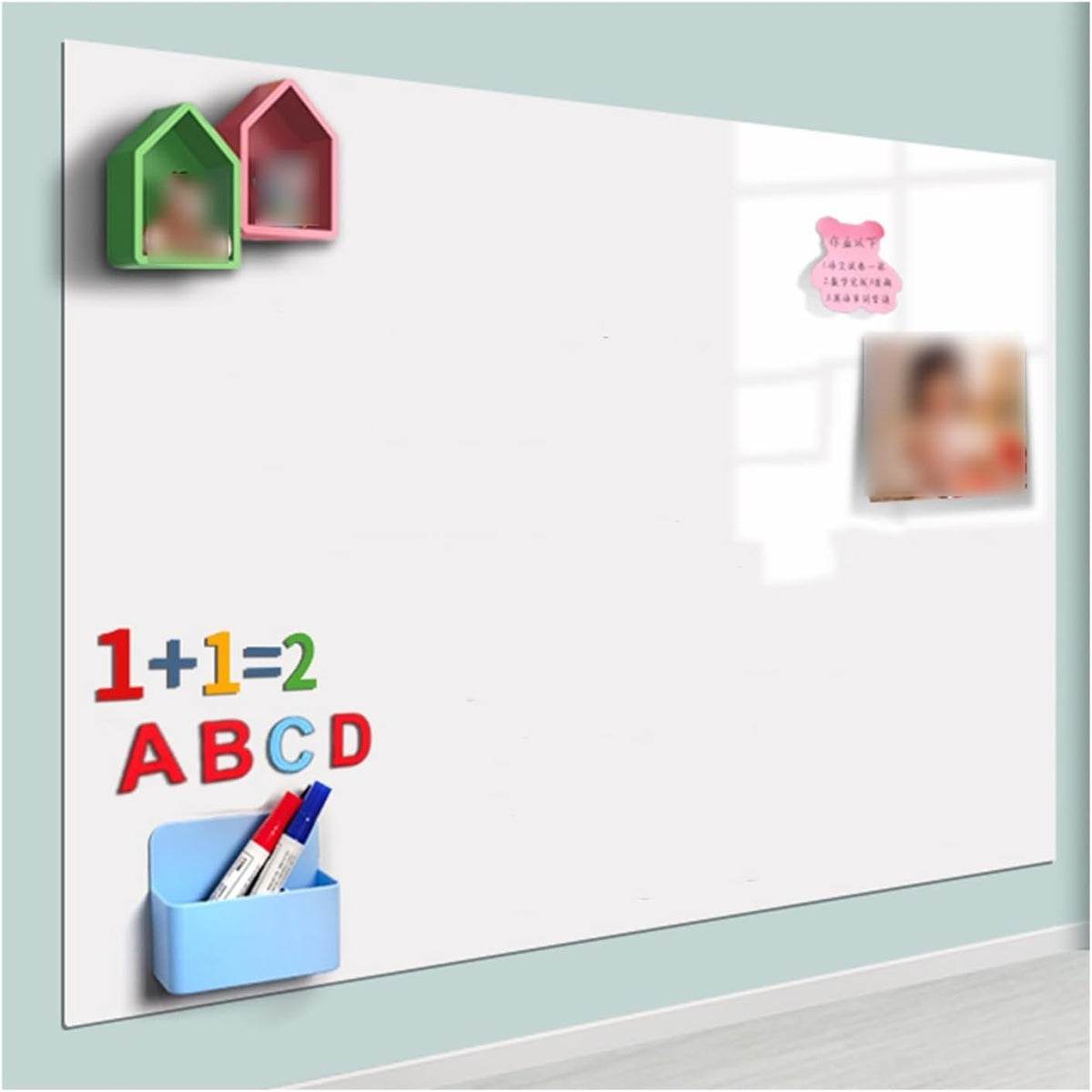 Self-Adhesive Writing Board Film Magnetic Whiteboard Paper Self-Adhesive Dry Erase Boards Multicolor Multiple Sizes(Black,31.50x39.37in/80x100CM)