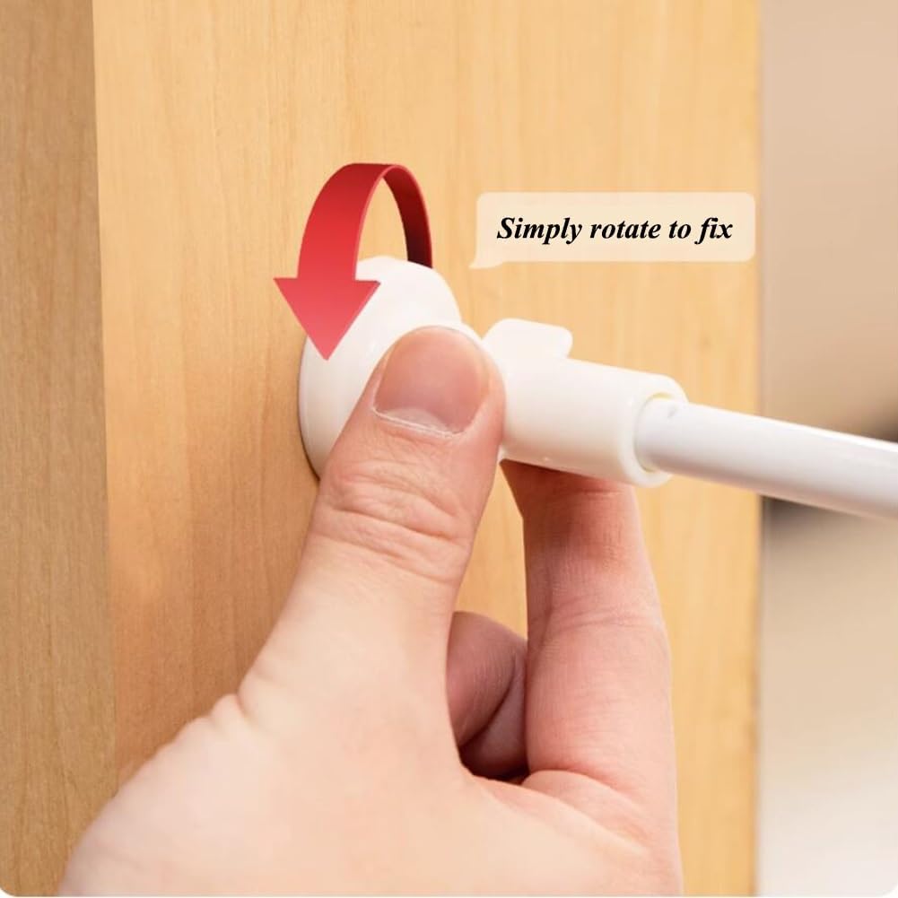 Etlegor Short Dog Gate Expandable Dog Gate Step Over Pressure Mount Small Pet Gate Low Pet Gate-Adjustable Puddy Gates for Indoor, Doorways Stair Gate (Color : White, Size : 42 x W93-160cm)