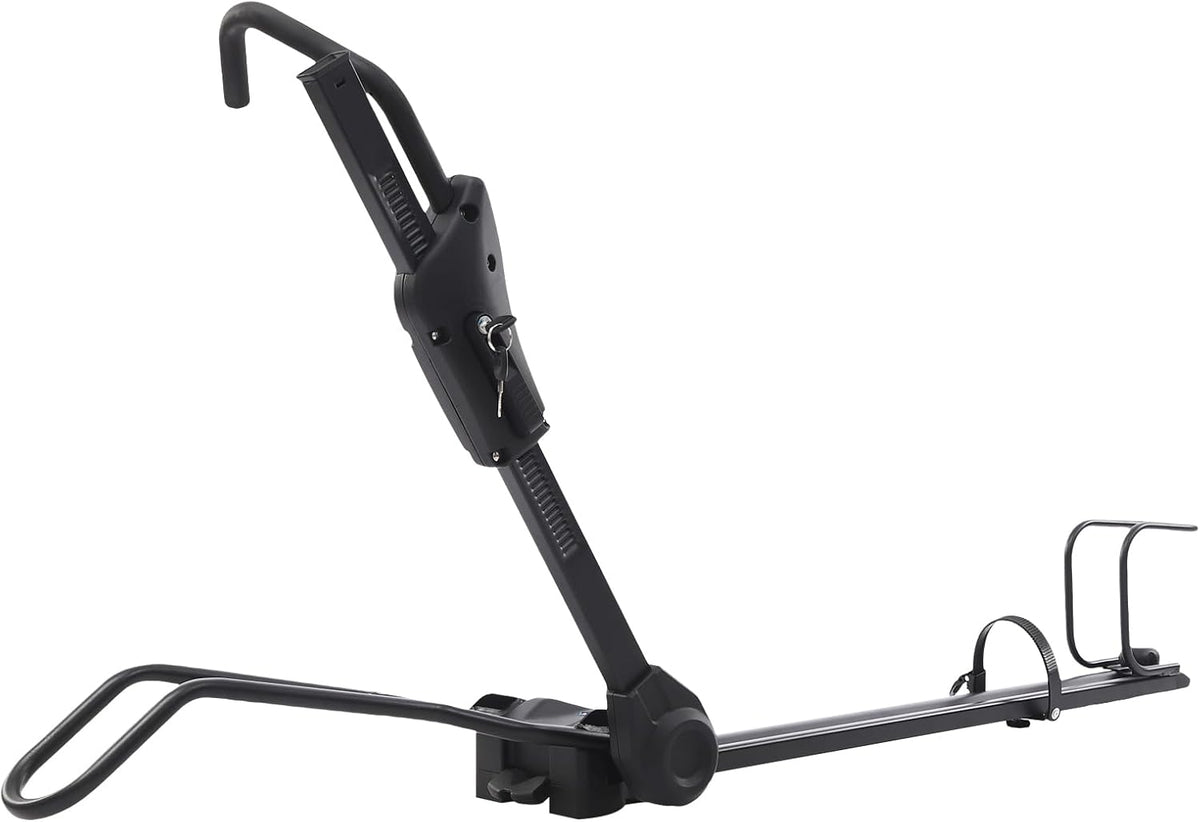 Roof Bike Rack for Cars/SUVs - Adjustable 29-38in Universal Bike Mount with Double Anti-Theft Locks, Fits Mountain/Road/Kids Bikes (Max Tire 2.2in), Foldable & Easy Install