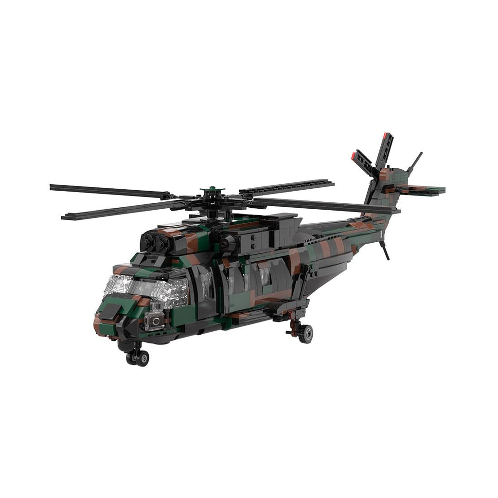 MH-60S Seahawk Helicopter Building Set, DIY Assembly Model Assembly Building Blocks Set, MOC Aircraft Model for Teen Adults (1110PCS), OFX0305XH0WJAZS1645M