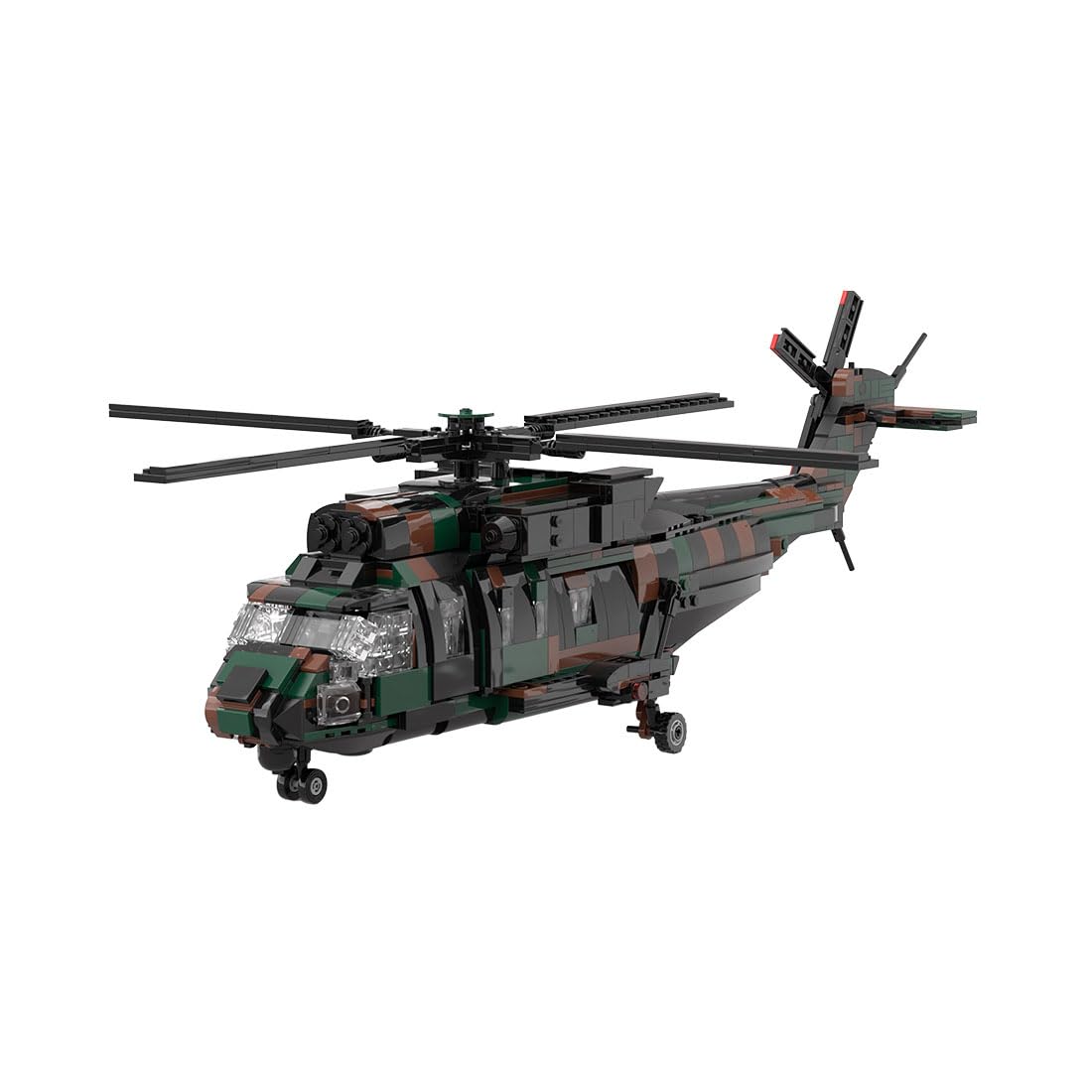 MH-60S Seahawk Helicopter Building Set, DIY Assembly Model Assembly Building Blocks Set, MOC Aircraft Model for Teen Adults (1110PCS), OFX0305XH0WJAZS1645M