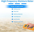 DM300L Sand Moisture Meter Tester for Measuring Moisture Content of River Sand, Fine Sand, Coarse Sand, Sea Sand, Quartz Sand