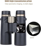 c9 Binoculars 12x42， High-Power High-Definition Low-Light Night Vision Travel Photography Metal Focusing Binoculars (.Green.)