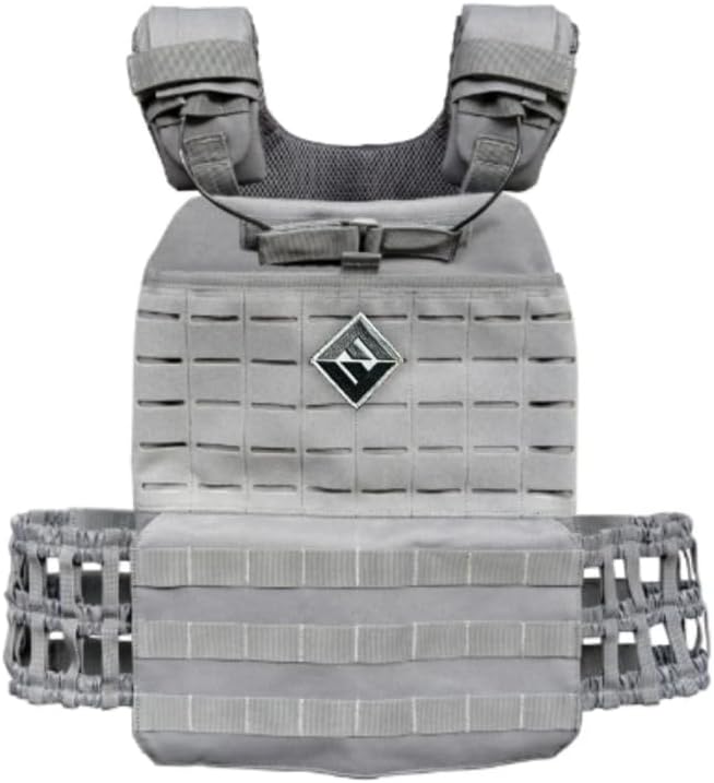 F&F STEEL Adjustable Weighted Vest & Plates - Strength, Edurance, Running, Hiking, Rucking, Fitness WODs