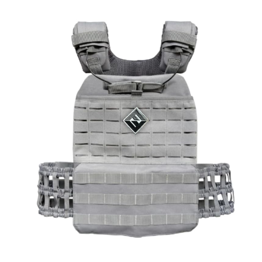 F&F STEEL Adjustable Weighted Vest & Plates - Strength, Edurance, Running, Hiking, Rucking, Fitness WODs