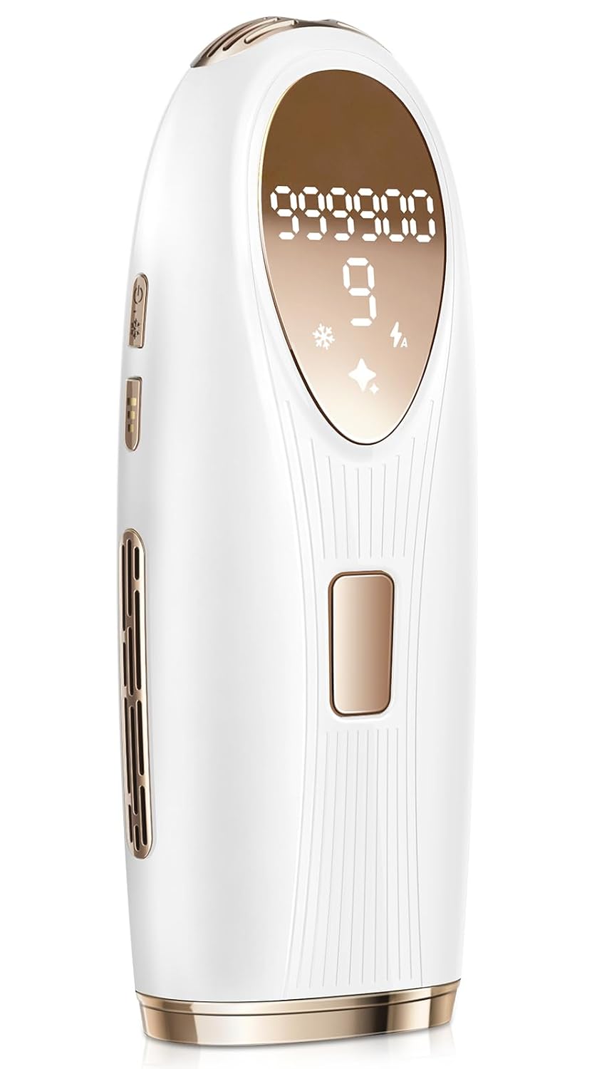 IPL Hair Removal for Women & Men, Ice Cooling, 999,999 Flashes, for Armpits, for Women Use