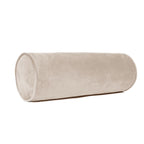 Sherry Kline Velvet Neck Bolster Pillows Set of 2, Plush Velvet Decorative Cylinder Throw Pillows for Couch, Sofa & Bed, Round Accent Pillow, Back & Neck Support, Brown, 18" x 6"