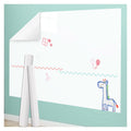 Removable Sticky whiteboard Film, Magnetic Whiteboard Contact Paper Peel and Stick Electrostatic Board Sticker White Multiple Sizes(17.8x196.9IN(0.45x5m))