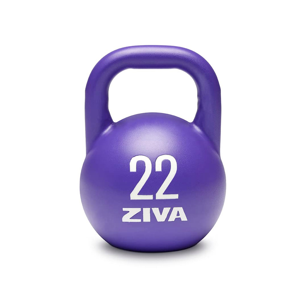 Steel Competition Kettlebells by Steve Cotter - Hard-Wearing Crack-Resistant Powder Surface Coating, 34mm Steel Handle with Non-Slip Super Textured Powder Coating Grip - Avail 6kg - 32kg