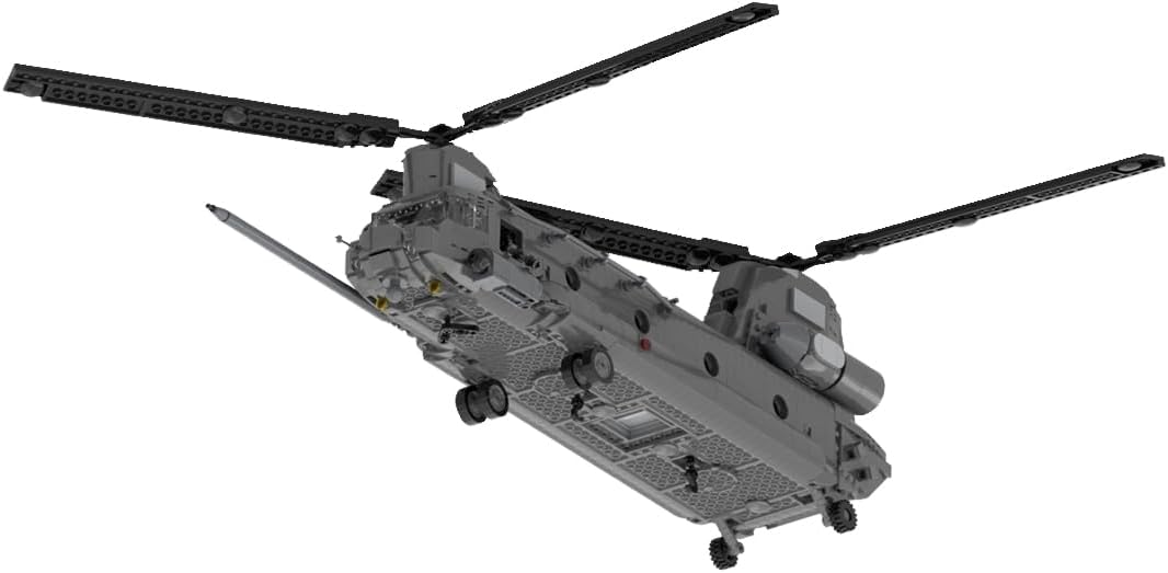 MOC-37497 MH-47 G Special Ops Chinook Model Military Theme Building Blocks Toys Set (1758PCS), Large, 51S38513MRX