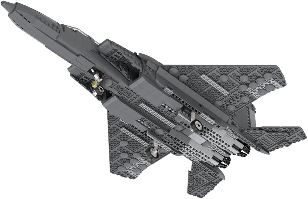 FunXylophy F-15 E Fighter Jet Building Block Set, Strike Eagle Model MOC Building Blocks, Military Airplane Jet Model Collection Gift for Military Enthusiasts(1261PCS)