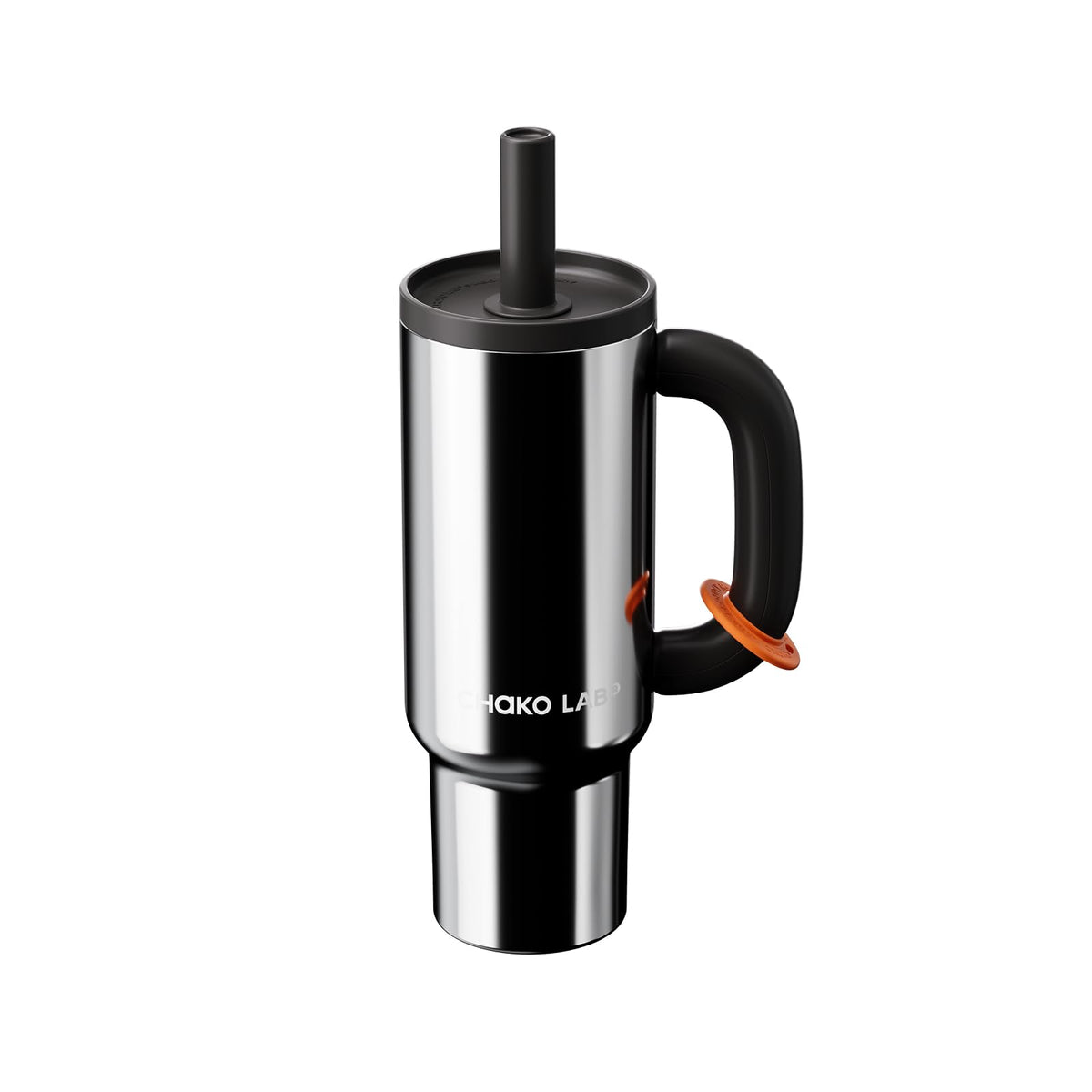 CHAKO LAB BaWang Insulated Tumbler | Tumbler with Handle and Straw 33oz | Cup Holder Friendly for Travel | Leakproof Water Bottle | BPA-Free | Midnight