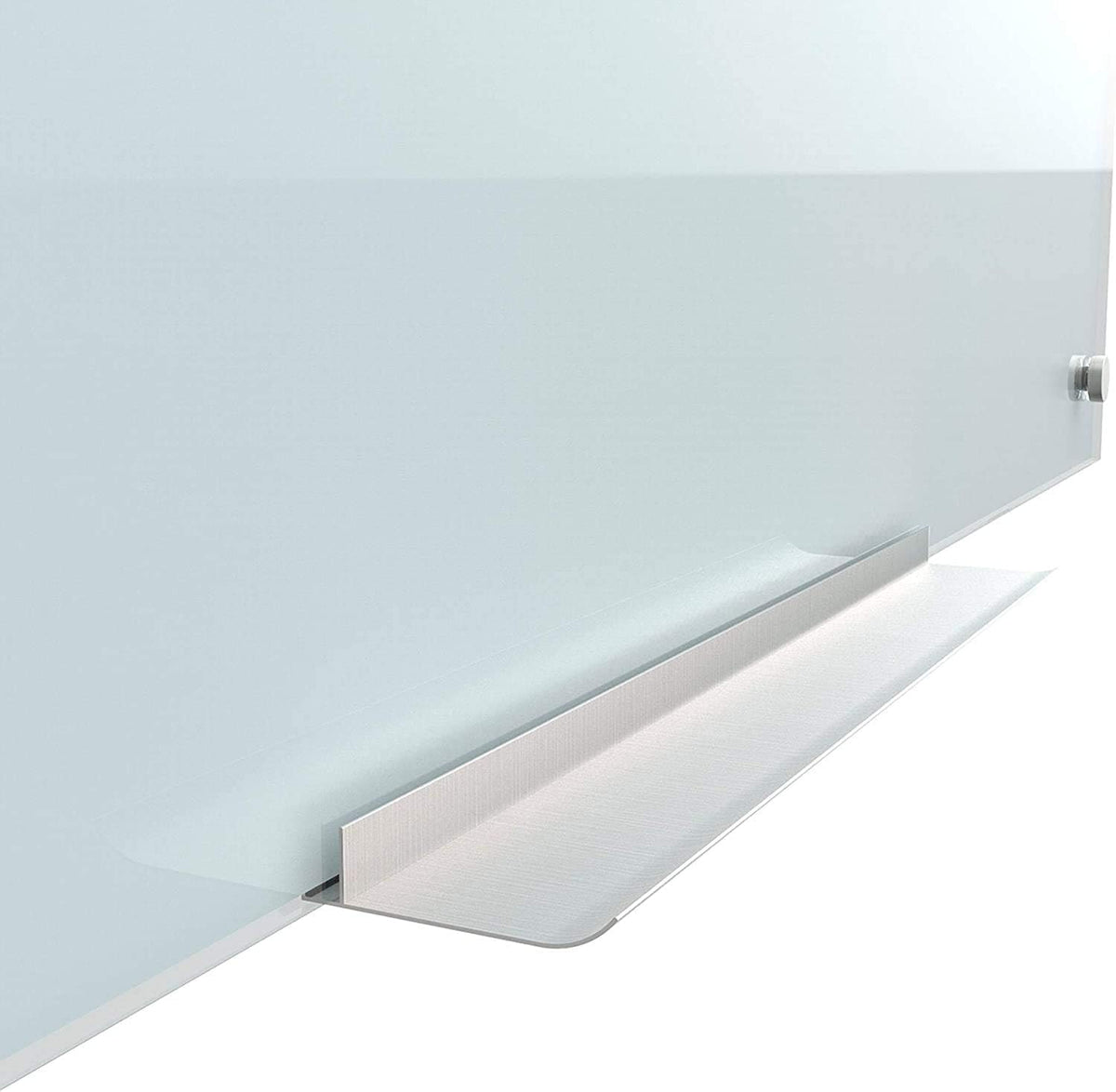 U Brands Magnetic Glass Floating Dry Erase Board, Includes Shag Eraser, 4 Markers, and 1 Magnet, 72 X 36, White (3973U00-01)