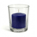 Set of 144 Richland Votive Candles White Unscented and 144 Clear Glass Eastland Votive Holders