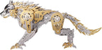 3D Metal Puzzle for Adults,Mechanical Wolf Puzzle Building Set，3D Metal Model Kit, Brain Teaser Puzzles DIY Assembling for Stress Relief - A Collectible Gift for a man