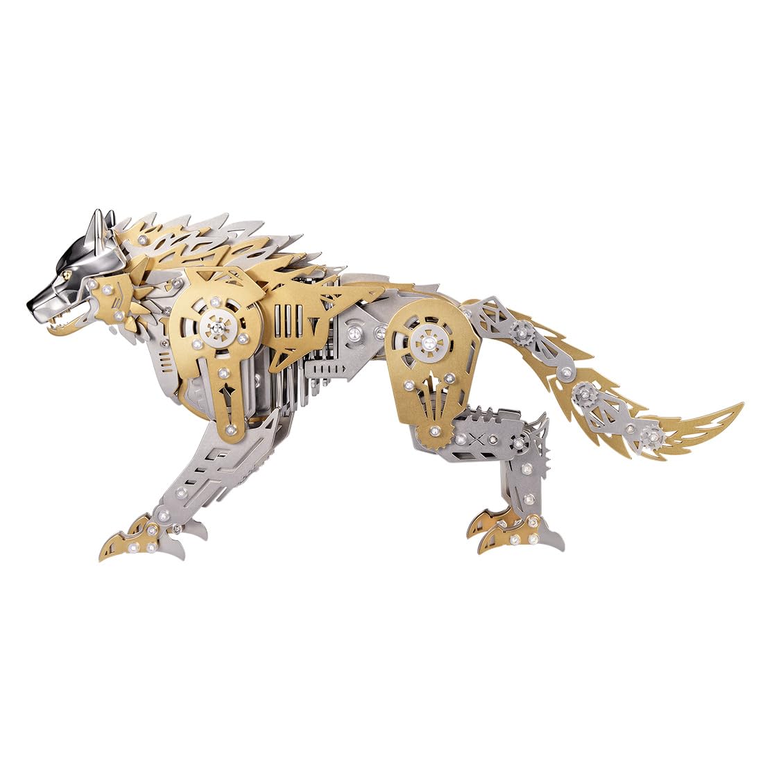 Solar-Powered Mechanical Horse Model Kit, 3D Metal Puzzle for Adults, DIY Moving Gear Sculpture with Stainless Steel Transmission, Industrial Style Desk Decor & STEM Building Kit (165PCS)