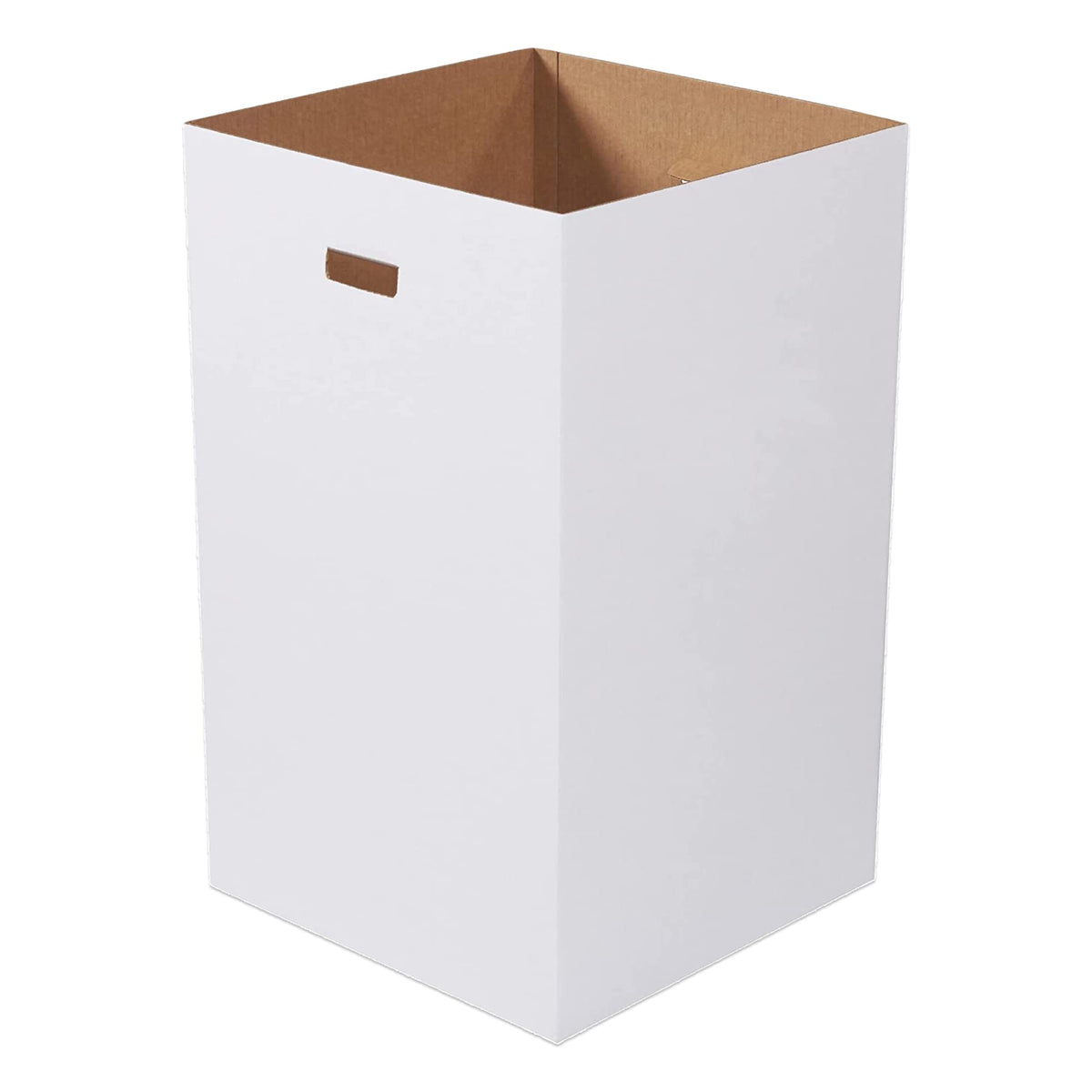 Box USA 50 Gallon 18 L x 18 W x 36 H 10-Pack Cardboard Trash Cans and Recycling Bins, Reusable or Disposable Pop Up Garbage Boxes