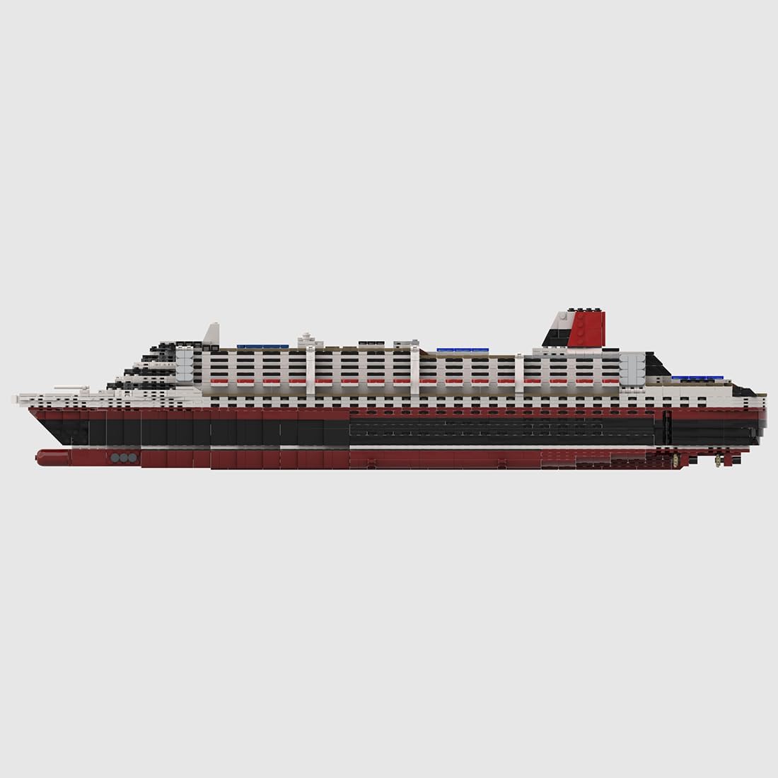 Cruise Ship Building Kit, 1/500 MS Poseidon Large Cruise Ship Model Assembly Ship Toy Sets, Creative MOC for Adults (2589PCS)