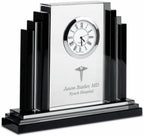 Executive Gift Shoppe Doctor Personalized Step Design Premier Crystal Clock