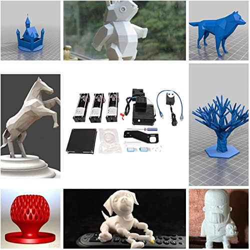 Mini 3D Printer, Desktop Mini 3D Printer for Kids and Beginners: High Printing Accuracy, Uniform Heating, Print Volume 100x100x100mm, Entry Level (US Plug)