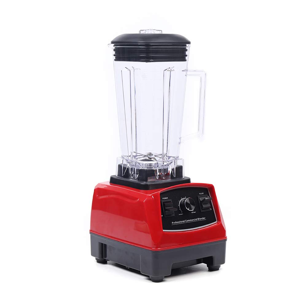 Professional Blender, 2000ml Capacity, 2200W Power, 45000RPM Speed, Red Color, Smoothies and Shakes