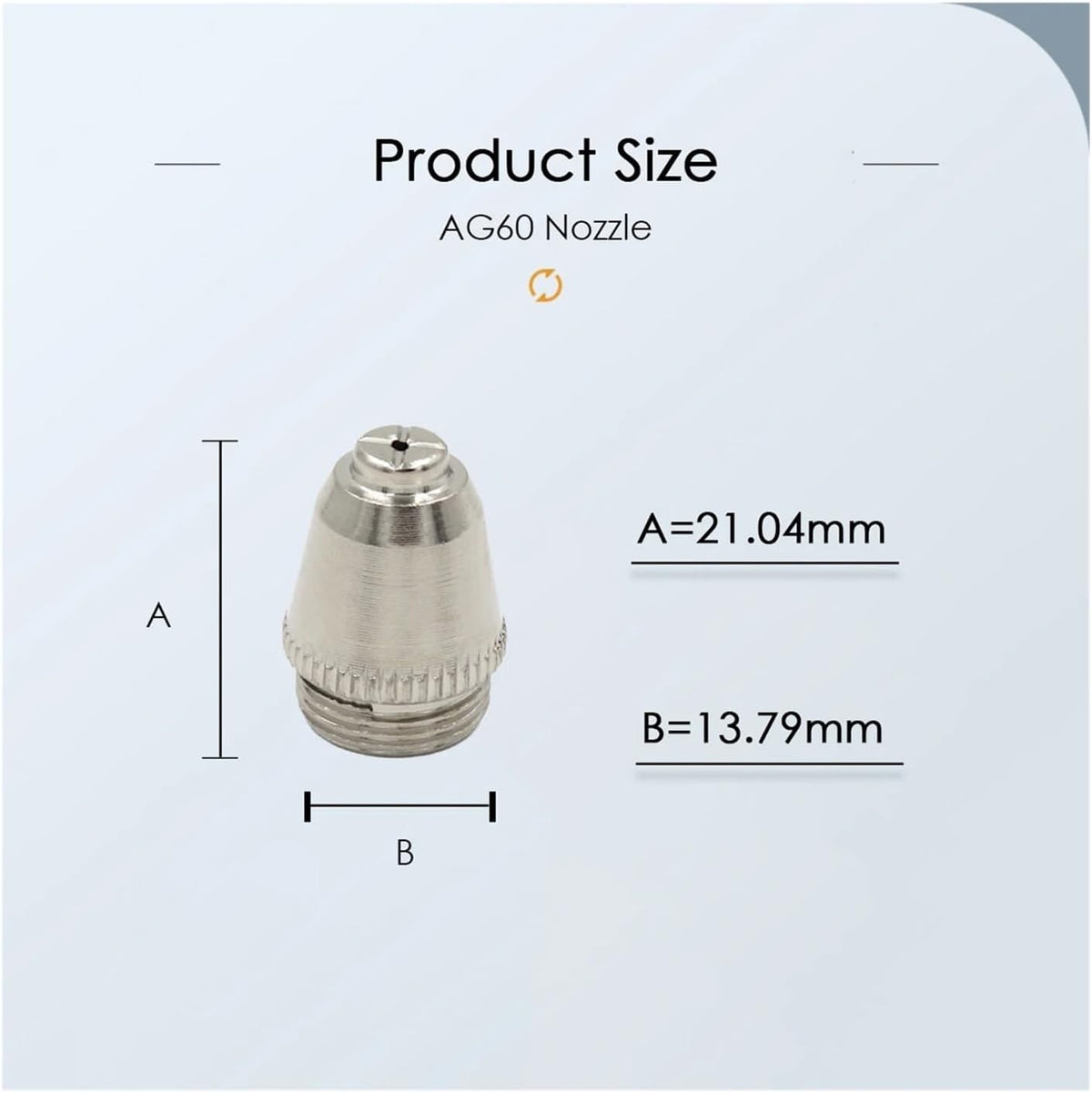 AG60 SG-55 AG-60 WSD-60 Plasma Cutting Torch Tip Nozzles Consumables Kit(100pcs)