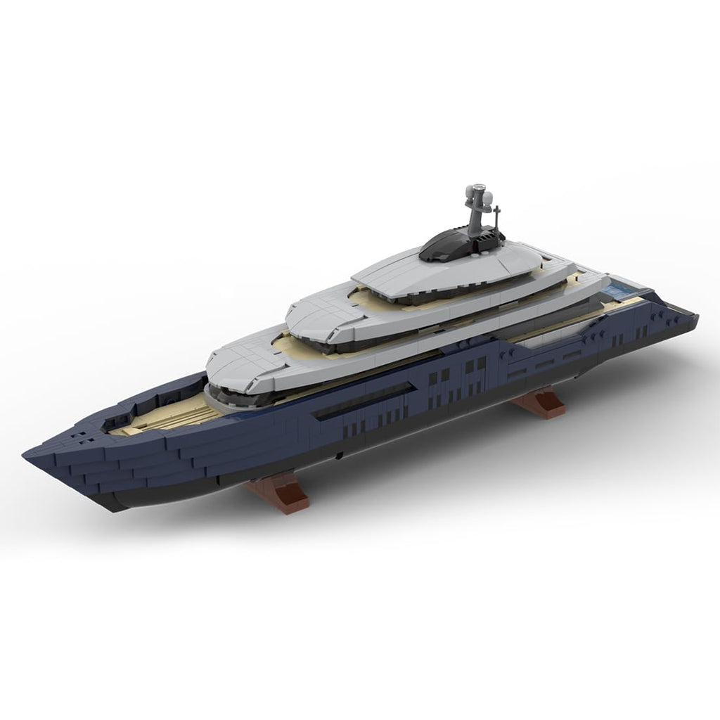 1/200 Yacht Model Building Kit, Mini Ship Series Building Block Set, Creative Interactive Building Toy for Teens and Up (1651PCS+), 49.6 x 7.2 x 16.8cm, 8P0JUD35DBI35C15EJYA