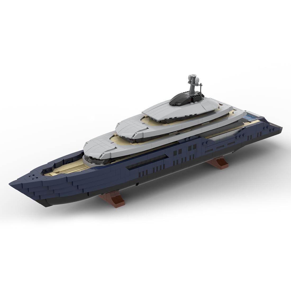 1/200 Yacht Model Building Kit, Mini Ship Series Building Block Set, Creative Interactive Building Toy for Teens and Up (1651PCS+), 49.6 x 7.2 x 16.8cm, 8P0JUD35DBI35C15EJYA
