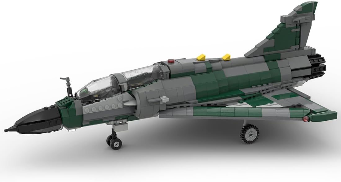 Military Fighter Series Model Block Set, MIRAGE 2000 D Aircraft Model MOC Building Blocks Set, Creative Construction Toy for Adults (1269PCS), AXR3G3R391638P5FCZV6T