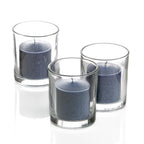 Set of 144 Richland Votive Candles White Unscented and 144 Clear Glass Eastland Votive Holders