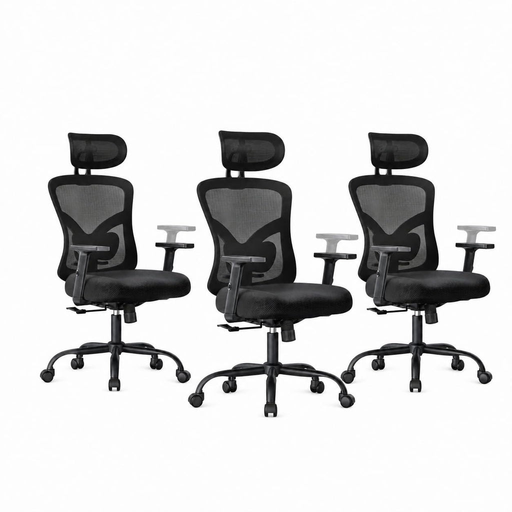 Marsail Ergonomic Office Chair with Lumbar Support and 2D Headrest