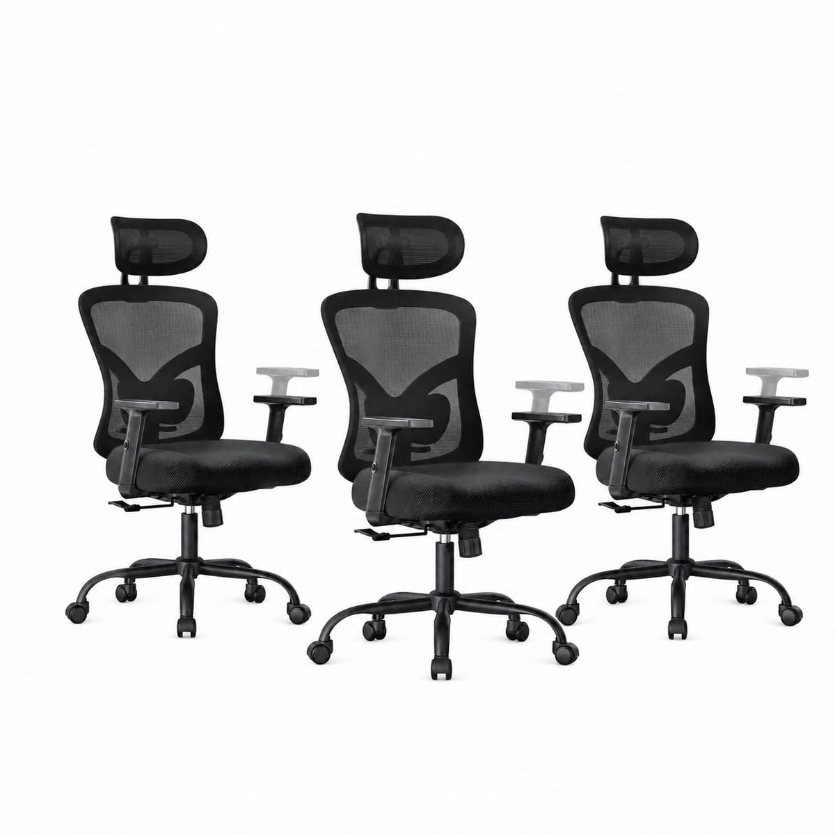 Marsail Ergonomic Office Chair with Lumbar Support and 2D Headrest
