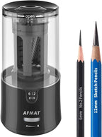 AFMAT Electric Colored Pencil Sharpener + Long Point Pencil Sharpener (PS93+PSA6)