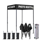 Eurmax USA 10x10ft Pop Up Canopy,Commercial Instant Tent for Outdoor Events,Patented No-Tip Rolling Storage Bag with 4 Sandbags,UV & Water Resistant,Heavy Duty Portable Shelter Gazebo,White