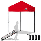 Eurmax USA 10x10ft Pop Up Canopy,Commercial Instant Tent for Outdoor Events,Patented No-Tip Rolling Storage Bag with 4 Sandbags,UV & Water Resistant,Heavy Duty Portable Shelter Gazebo,White