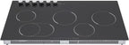 5 Burner Electric Stove Top Countertop, 110V 4800W 35.5" Built-in Electric Radiant Cook Top with Knob Control, 5 Power Levels, Automatic Shutdown,Hard Wire, No Plug