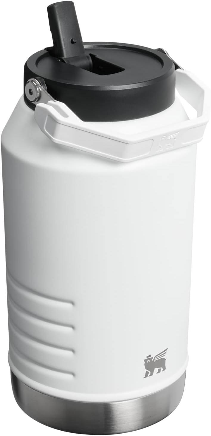 STANLEY IceFlow Flip Straw 2.0 Jug, 96 oz, Chalk
