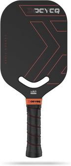 DGYGQ Pickleball Paddles, Edgeless Carbon Fiber Pickleball Paddle with Polypropylene Honeycomb Core, Increased Power for Ultimate Spin & Consistency (Red)