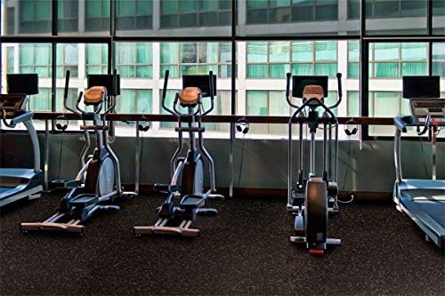 American Floor Mats 1/2" (12mm) Thick Recycled ECO Rubber Rolls - 4' Wide x 6' Protective Exercise Mats, Gym Rubber Flooring