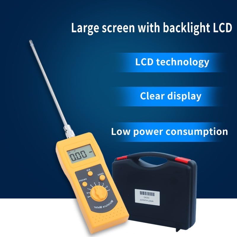 DM300L Sand Moisture Meter Tester for Measuring Moisture Content of River Sand, Fine Sand, Coarse Sand, Sea Sand, Quartz Sand