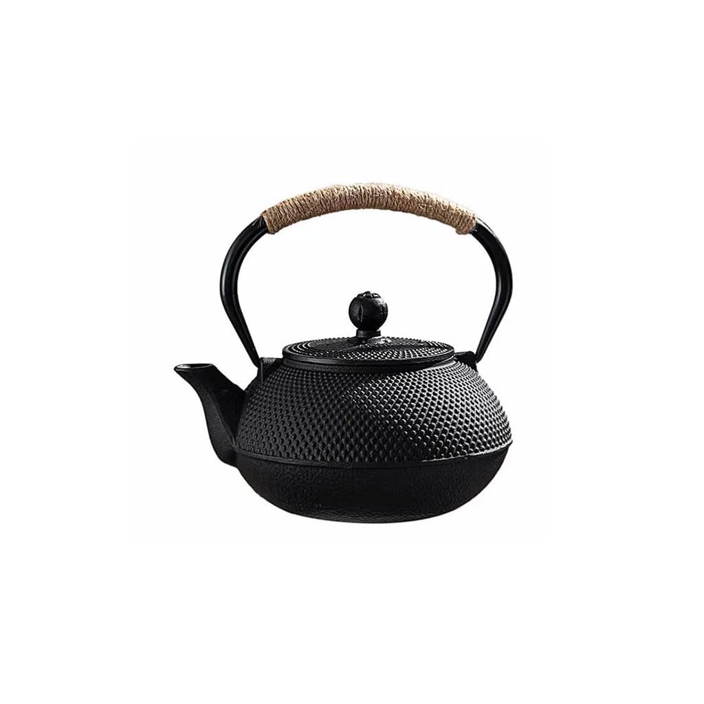 Removable Home cast iron teapot with lid tea set portable large capacity tea maker with liner tea kettle for stovetop Cleanable